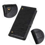 For Samsung Galaxy S22 5G Copper Buckle Folio PU Leather Case, Wallet Cover, Black | iCoverLover Australia