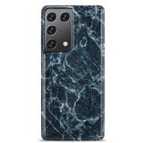 For Samsung Galaxy S21 Ultra Case, TPU Glossy Marble Pattern Protective Cover, Dark Grey | iCoverLover Australia