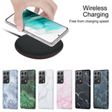 For Samsung Galaxy S21 Ultra Case, TPU Glossy Marble Pattern Protective Cover, Black | iCoverLover Australia