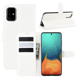 For Samsung Galaxy A71 4G Lychee Folio Protective Case, Kickstand, Wallet, White | iCoverLover Australia
