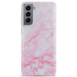 For Samsung Galaxy S21 Case, TPU Glossy Marble Pattern Protective Cover, Light Pink | iCoverLover Australia