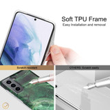 For Samsung Galaxy S21 Case, TPU Glossy Marble Pattern Protective Cover, Dark Grey | iCoverLover Australia