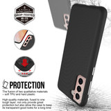 For Samsung Galaxy S21 Case Armour Protective Strong Cover Black | iCoverLover Australia