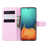 For Samsung Galaxy A71 4G Lychee Folio Protective Case, Kickstand, Wallet, Pink | iCoverLover Australia