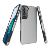 For Samsung Galaxy S21 Case Armour Protective Strong Cover Silver | iCoverLover Australia