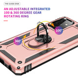 For Samsung Galaxy A72 5G/4G Shockproof TPU + PC Protective Case ,Ring Holder, Rose Gold | iCoverLover Australia