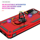 For Samsung Galaxy A72 5G/4G Shockproof TPU + PC Protective Case ,Ring Holder, Red | iCoverLover Australia