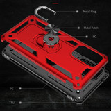 For Samsung Galaxy A72 5G/4G Shockproof TPU + PC Protective Case ,Ring Holder, Red | iCoverLover Australia