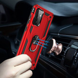 For Samsung Galaxy A72 5G/4G Shockproof TPU + PC Protective Case ,Ring Holder, Red | iCoverLover Australia