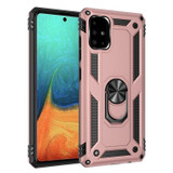 For Samsung Galaxy A71 4G Shockproof TPU + PC Protective Case ,Ring Holder, Rose Gold | iCoverLover Australia