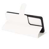 For Samsung Galaxy S21 Ultra Case Lychee Folio Protective PU Leather Wallet Cover, White | iCoverLover Australia