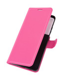 For Samsung Galaxy S21 Ultra Case Lychee Folio Protective PU Leather Wallet Cover, Rose Red | iCoverLover Australia