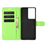 For Samsung Galaxy S21 Ultra Case Lychee Folio Protective PU Leather Wallet Cover, Green | iCoverLover Australia