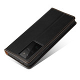 For Samsung Galaxy S21 Ultra Case Leather Flip Wallet Folio Cover Black | iCoverLover Australia