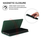 For Samsung Galaxy S21 Ultra Case Fierre Shann Crocodile Pattern Genuine Cow Leather Cover Green | iCoverLover Australia