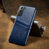 For Samsung Galaxy S21+ Plus Case Deluxe Leather Protective Cover Blue | iCoverLover Australia