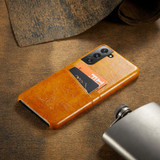 For Samsung Galaxy S21+ Plus Case Deluxe Leather Protective Cover Yellow | iCoverLover Australia