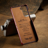 For Samsung Galaxy S21+ Plus Case Deluxe Leather Protective Cover Brown | iCoverLover Australia