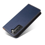 For Samsung Galaxy S21+ Plus Case Leather Flip Wallet Folio Cover Blue | iCoverLover Australia