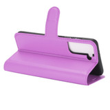 For Samsung Galaxy S21 Case Lychee Folio Protective PU Leather Wallet Cover, Purple | iCoverLover Australia