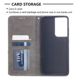 For Samsung Galaxy S21 Case Ultra Case Rhombus Texture Folio Magnetic PU Leather Cover, Wallet & Kickstand, Grey | iCoverLover Australia