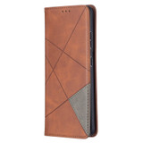 For Samsung Galaxy S21 Case Ultra Case Rhombus Texture Folio Magnetic PU Leather Cover, Wallet & Kickstand, Brown | iCoverLover Australia