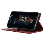 For Samsung Galaxy S21 Case Wild Horse Texture Folio PU Leather Cover, Wallet & Kickstand, Brown | iCoverLover Australia