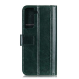 For Samsung Galaxy S21 Case Ultra Case Wild Horse Texture Folio PU Leather Cover, Wallet & Kickstand, Green | iCoverLover Australia