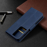 For Samsung Galaxy S21 Ultra Case Lambskin Texture Folio PU Leather Cover, Wallet, Kickstand & Lanyard, Blue | iCoverLover Australia