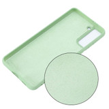 For Samsung Galaxy S21+ Plus Case, Solid Color Liquid Silicone Shockproof Full Coverage Cover, Green | iCoverLover Australia