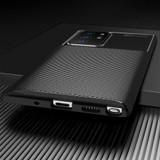 For Samsung Galaxy S21 Ultra Case Carbon Fiber Texture Protective TPU Cover, Brown | iCoverLover Australia