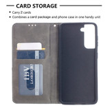 For Samsung Galaxy S21 Case Rhombus Texture Folio Magnetic PU Leather Cover, Wallet & Kickstand, Grey | iCoverLover Australia
