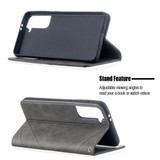For Samsung Galaxy S21 Case Rhombus Texture Folio Magnetic PU Leather Cover, Wallet & Kickstand, Grey | iCoverLover Australia