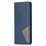 For Samsung Galaxy S21 Case Rhombus Texture Folio Magnetic PU Leather Cover, Wallet & Kickstand, Blue | iCoverLover Australia