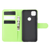 For Google Pixel 4a Case, PU Leather Folio Protective Wallet Cover, Stand, Green | iCoverLover Australia