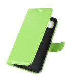 For Google Pixel 4a Case, PU Leather Folio Protective Wallet Cover, Stand, Green | iCoverLover Australia