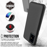 For Samsung Galaxy S20 Ultra Case Armour Protective Strong Cover Black | iCoverLover Australia