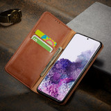 For Samsung Galaxy S20 Case Leather Flip Wallet Folio Cover Brown | iCoverLover Australia