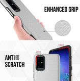 For Samsung Galaxy S20 Ultra Case Armour Protective Strong Cover Silver | iCoverLover Australia
