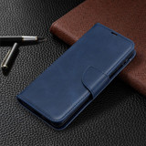 For Samsung Galaxy S21+ Plus Case Lambskin Texture Folio PU Leather Cover, Wallet, Kickstand & Lanyard, Blue | iCoverLover Australia