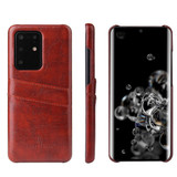 For Samsung Galaxy S20+ Plus Case Deluxe Leather Protective Cover Brown | iCoverLover Australia