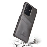 For Samsung Galaxy S20 Ultra Case Deluxe Leather Protective Cover Grey | iCoverLover Australia