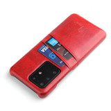 For Samsung Galaxy S20 Ultra Case Deluxe Leather Protective Cover Red | iCoverLover Australia