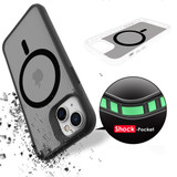 For iPhone 14 Plus Case Compatible with MagSafe Carbon Fibre Pattern Cover Black | iCoverLover Australia