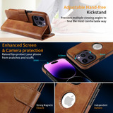 For iPhone 12/12 Pro Case Detachable Wallet Cover Compatible with MagSafe Brown | iCoverLover Australia