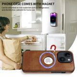 For iPhone 13 Case Detachable Wallet Cover Compatible with MagSafe Brown | iCoverLover Australia