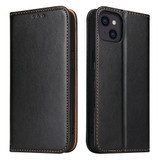 For iPhone 14 Plus Case Leather Flip Wallet Folio Cover with Stand Black | iCoverLover Australia