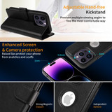 For iPhone 12 Pro Max Case Detachable Wallet Cover Compatible with MagSafe Black | iCoverLover Australia