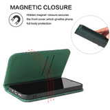 For iPhone 14 Pro Case Crocodile Pattern Genuine Cow Wallet Leather Cover Green | iCoverLover Australia