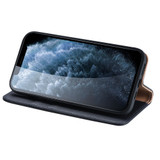 For iPhone 14 Plus Case Fashion Cowhide Genuine Leather Wallet Cover Blue | iCoverLover Australia